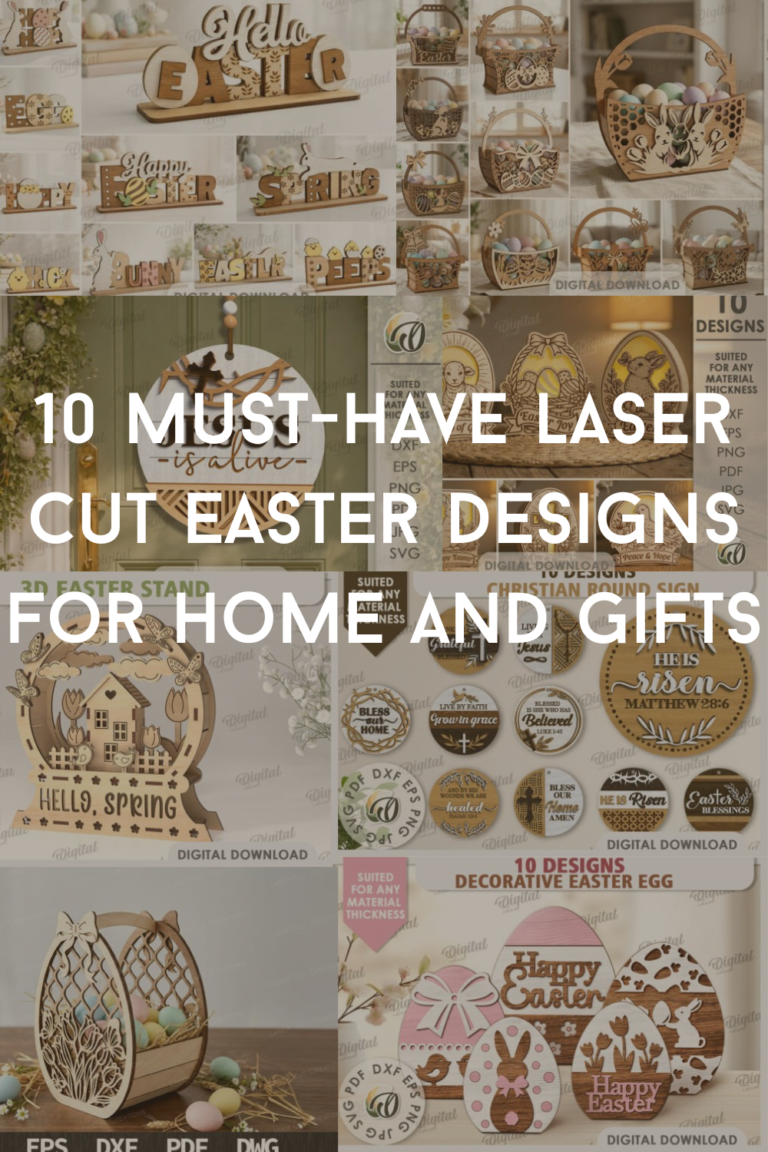 10 Must-Have Laser Cut Easter Designs for Home and Gifts