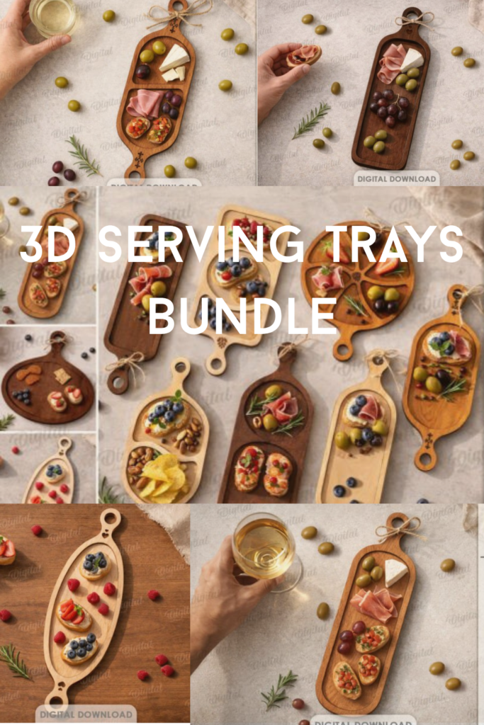 3D Serving Trays Bundle