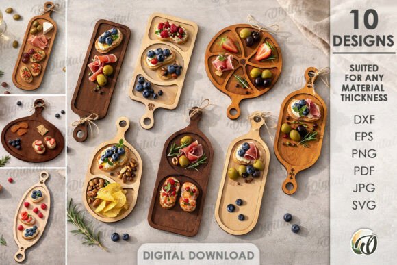 3D Serving Trays Bundle