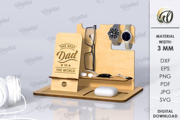 3D Wooden Desk Organizers Bundle