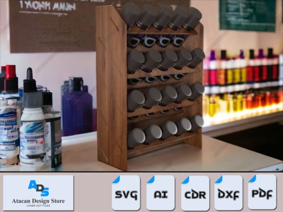 Acrylic Paint Bottle Organizer