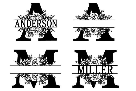 Alphabet Monogram Letter Laser Cut