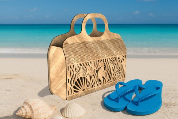 Beach Bag with Marine Life