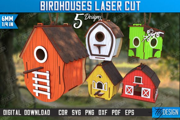 Birdhouse Laser Cut Bundle | Bird Feeder