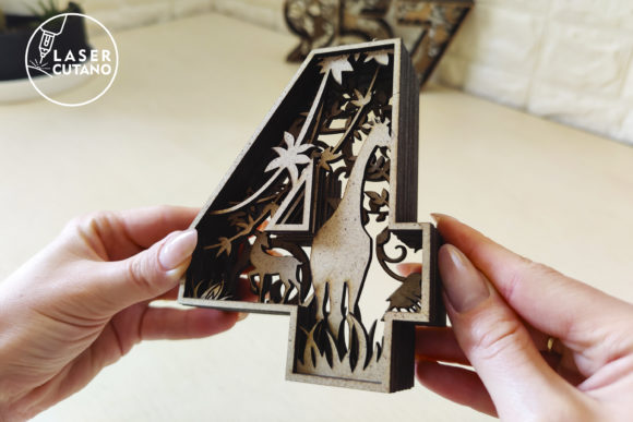 Bundle NUMBERS Multilayer Laser Cut File