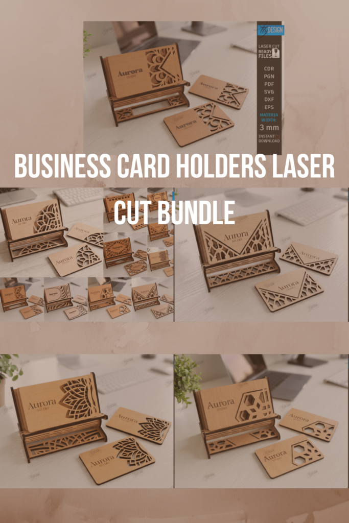 Business Card Holders Laser Cut Bundle