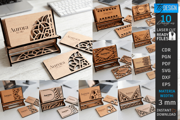 Business-Card-Holders-Laser-Cut-Bundle-Laser-Cutting-