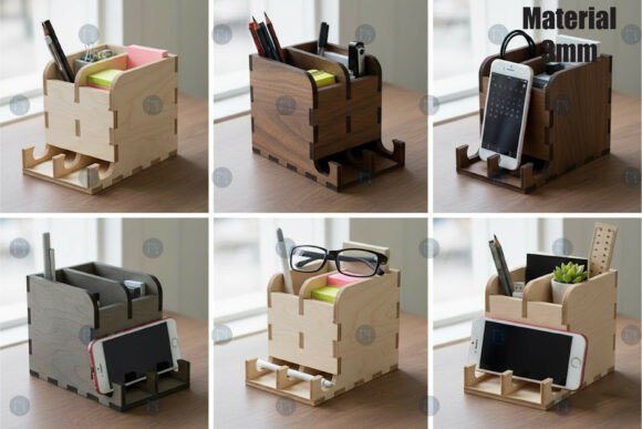 Cell Phone Holder with Desk Organizer