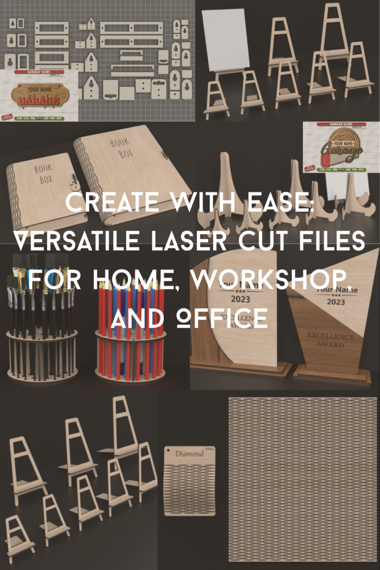Create with Ease: Versatile Laser Cut Files for Home, Workshop, and Office
