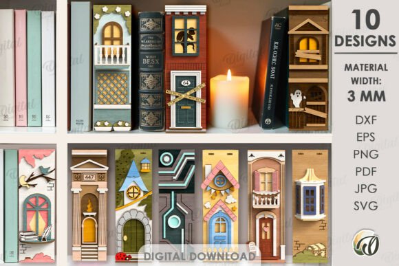 Decorative Book Nooks Bundle Laser Cut