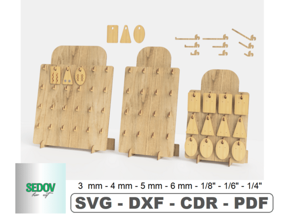 Earring Display Stand | Laser Cut File