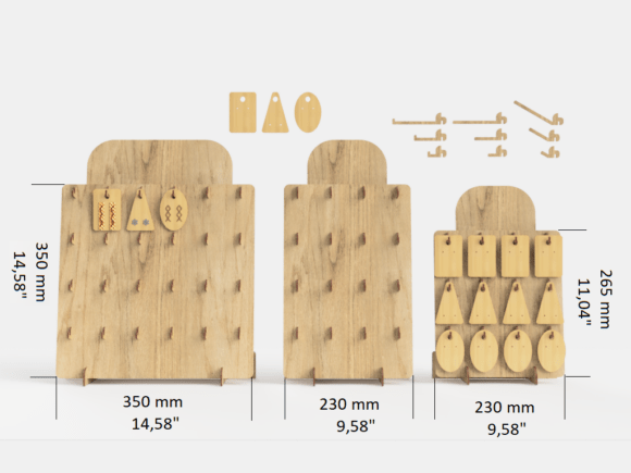 Earring Display Stand | Laser Cut File