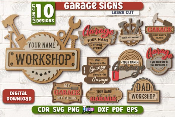 Garage Signs Bundle