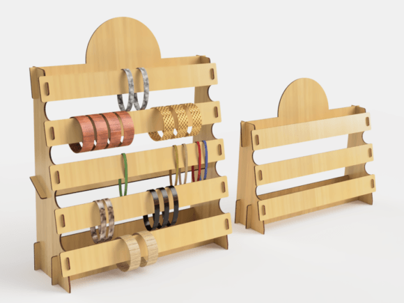 Laser Cut Bracelet Stand Watch Organiser