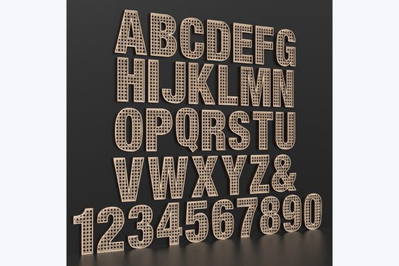Laser Cut Rattan Letters Svg Files