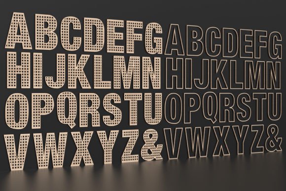 Laser Cut Rattan Letters Svg Files