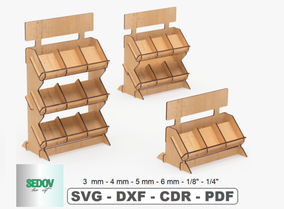 Laser Cut Retail Display Stand 3 Sizes