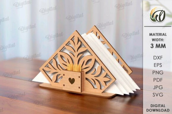 Napkin Holders with Toothpick Bundle