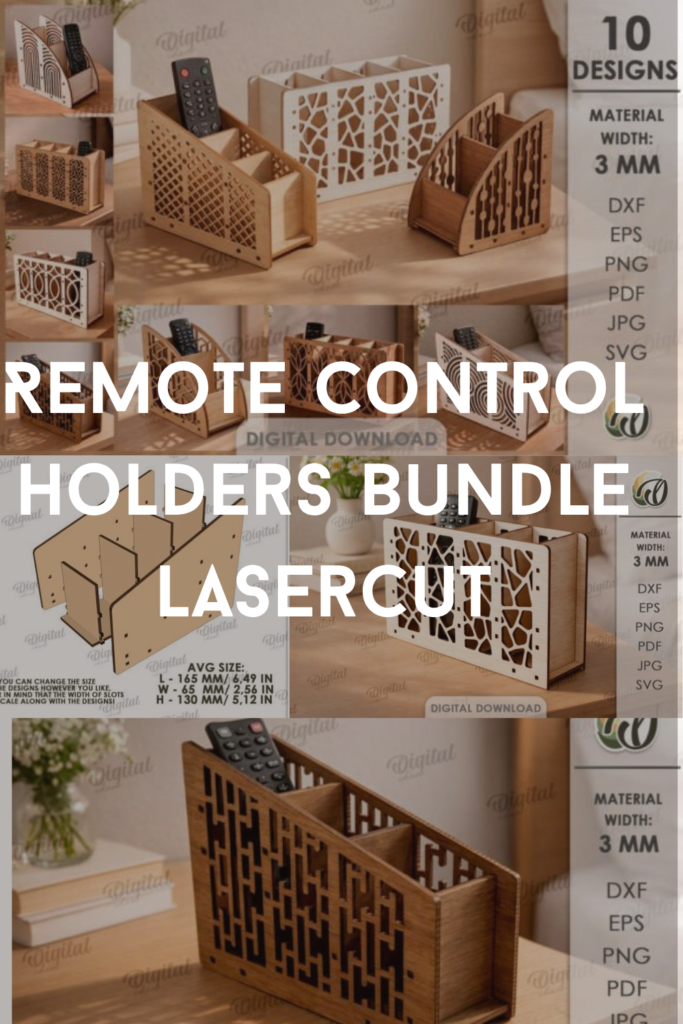 Remote Control Holders Bundle Lasercut