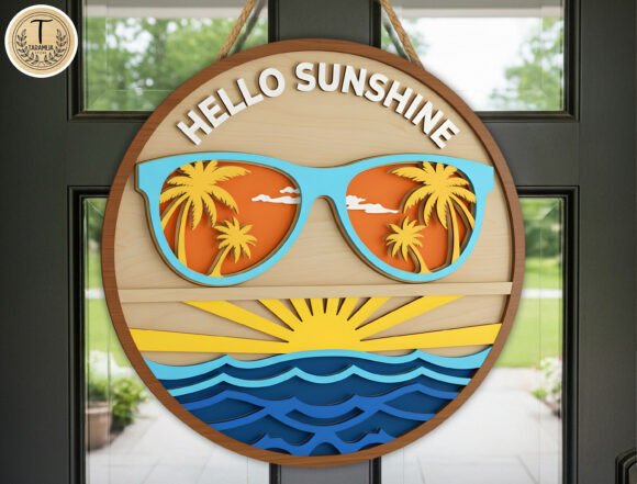 Ello Sunshine Beach Door Hanger