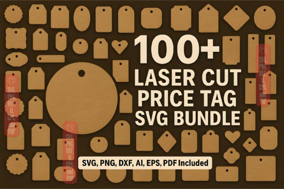Laser Cut Price Tag SVG Mega Bundle