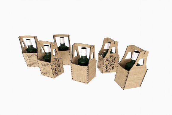 Bottle Box 2 Type Laser Cut Files
