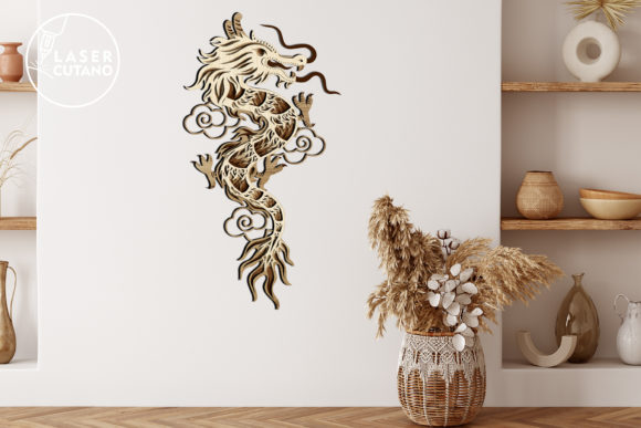 Chinese Dragon Multilayer Laser Cut File