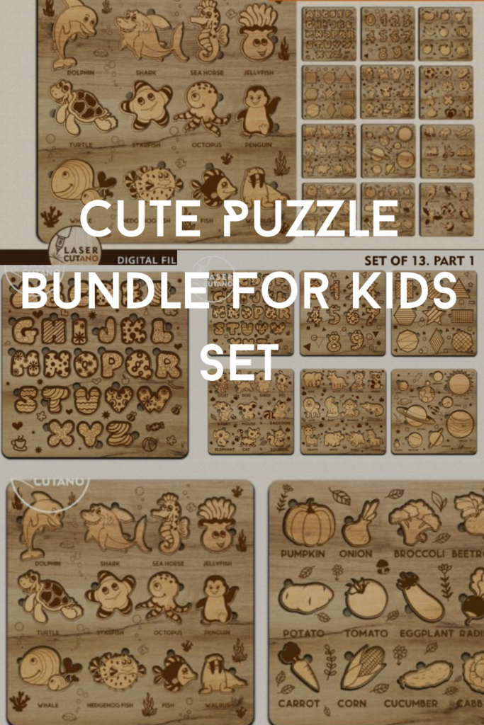 Cute Puzzle Bundle for Kids SET