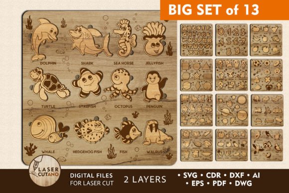 Cute Puzzle Bundle for Kids SET