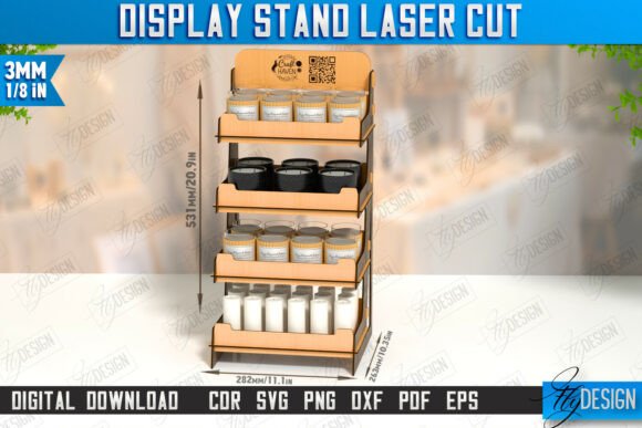 Display Stand Laser Cut Bundle