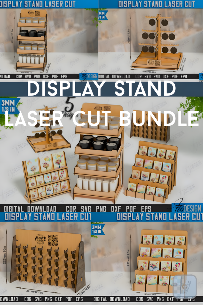 Display Stand Laser Cut Bundle