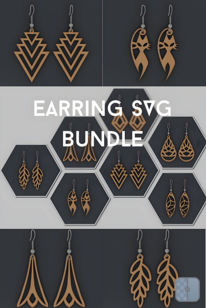 Laser Cut Flower Earrings Pack