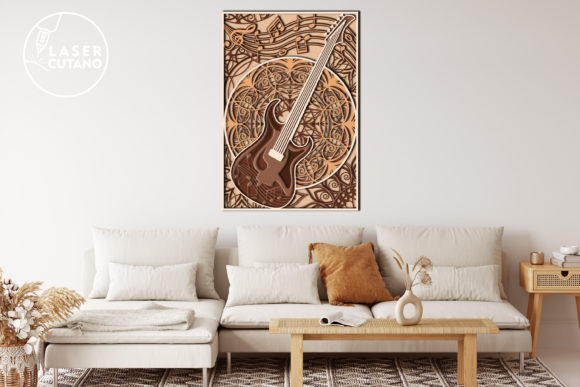 Multilayer Guitar Design for Laser Cut