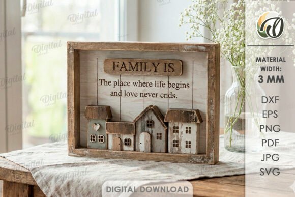 Home Family Decors Bundle Laser Cut