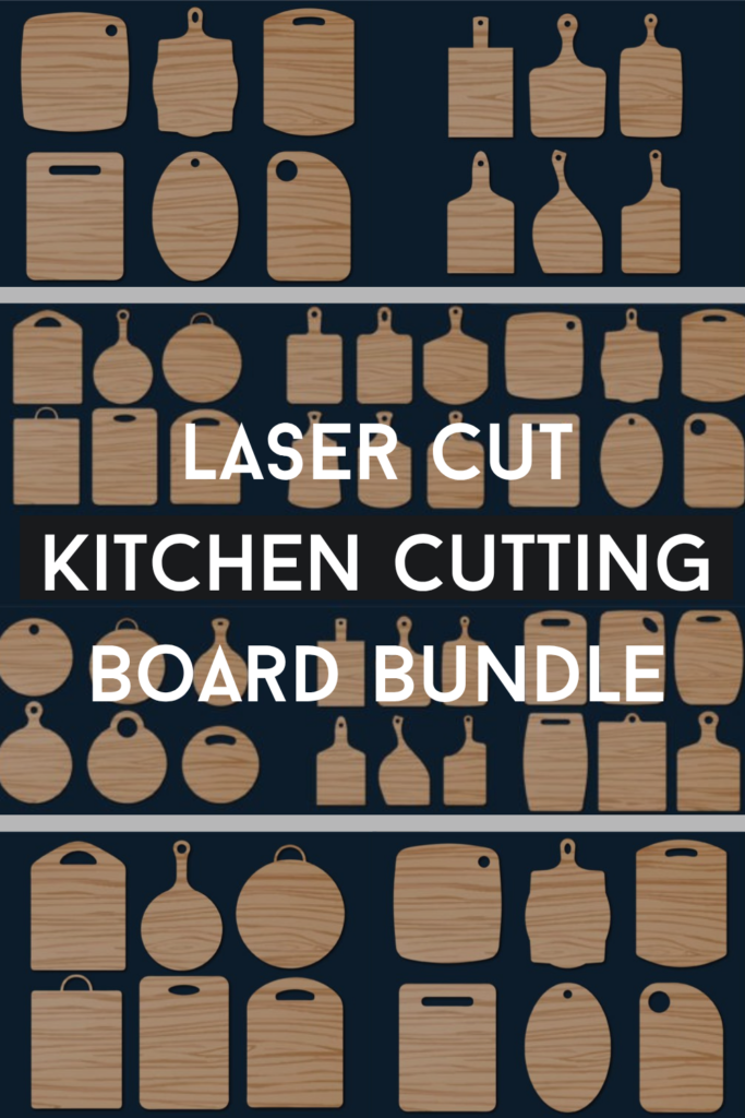 Laser Cut Kitchen Cutting Board Bundle