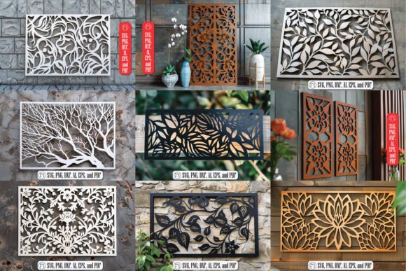 Laser Cut Wall Panel SVG Bundle