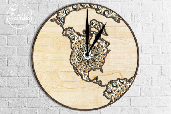 Multilayer USA Map Clock