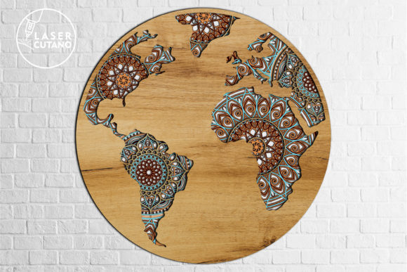 Multilayer Laser Cut File Globe