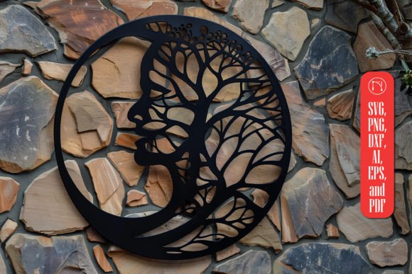 Mystical Moon Laser-cut Wall Decor