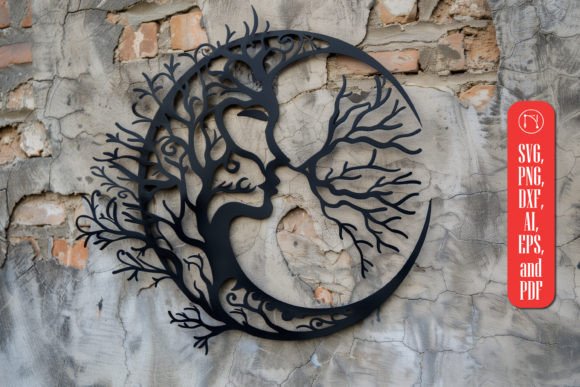 Mystical Moon Laser-cut Wall Decor