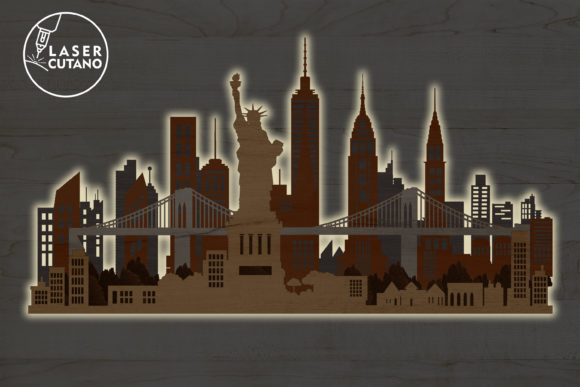 New York City Multilayer Laser Cut Files