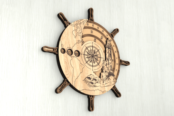 Perpetual Calendar - Ship Wheel