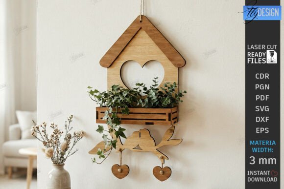 Spring Birdhouse Wall Decor