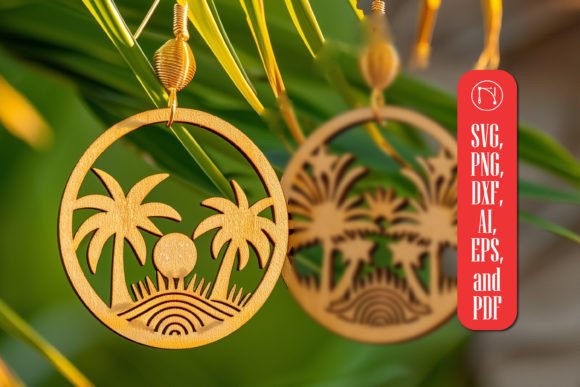 Summer Earrings Laser Cut SVG Collection