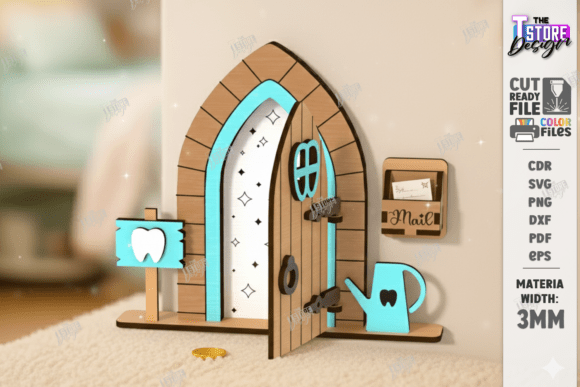 Tooth Fairy Door Laser Cut|Kids Room SVG