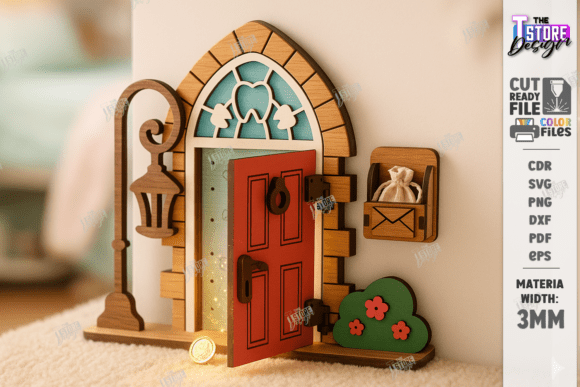 Tooth Fairy Door Laser Cut|Kids Room SVG