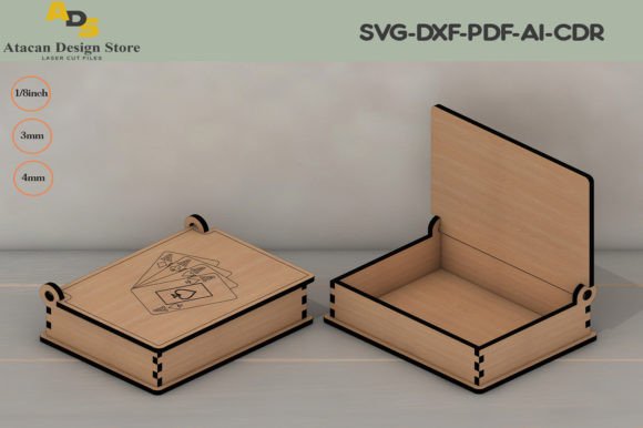 Wooden Playing Card Box