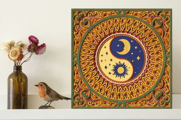 Yin Yang Mandala Wall Decoration