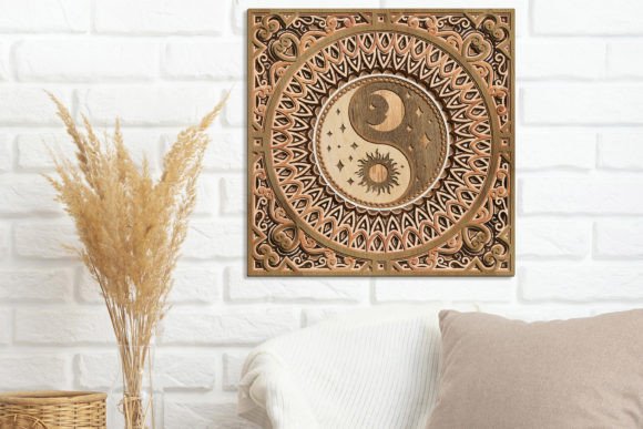 Yin Yang Mandala Wall Decoration