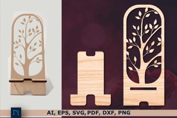 Laser Cut Cell Phone Stand SVG Bundle